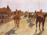 Race Horses before the Stands Germain Hilaire Edgard Degas